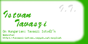 istvan tavaszi business card